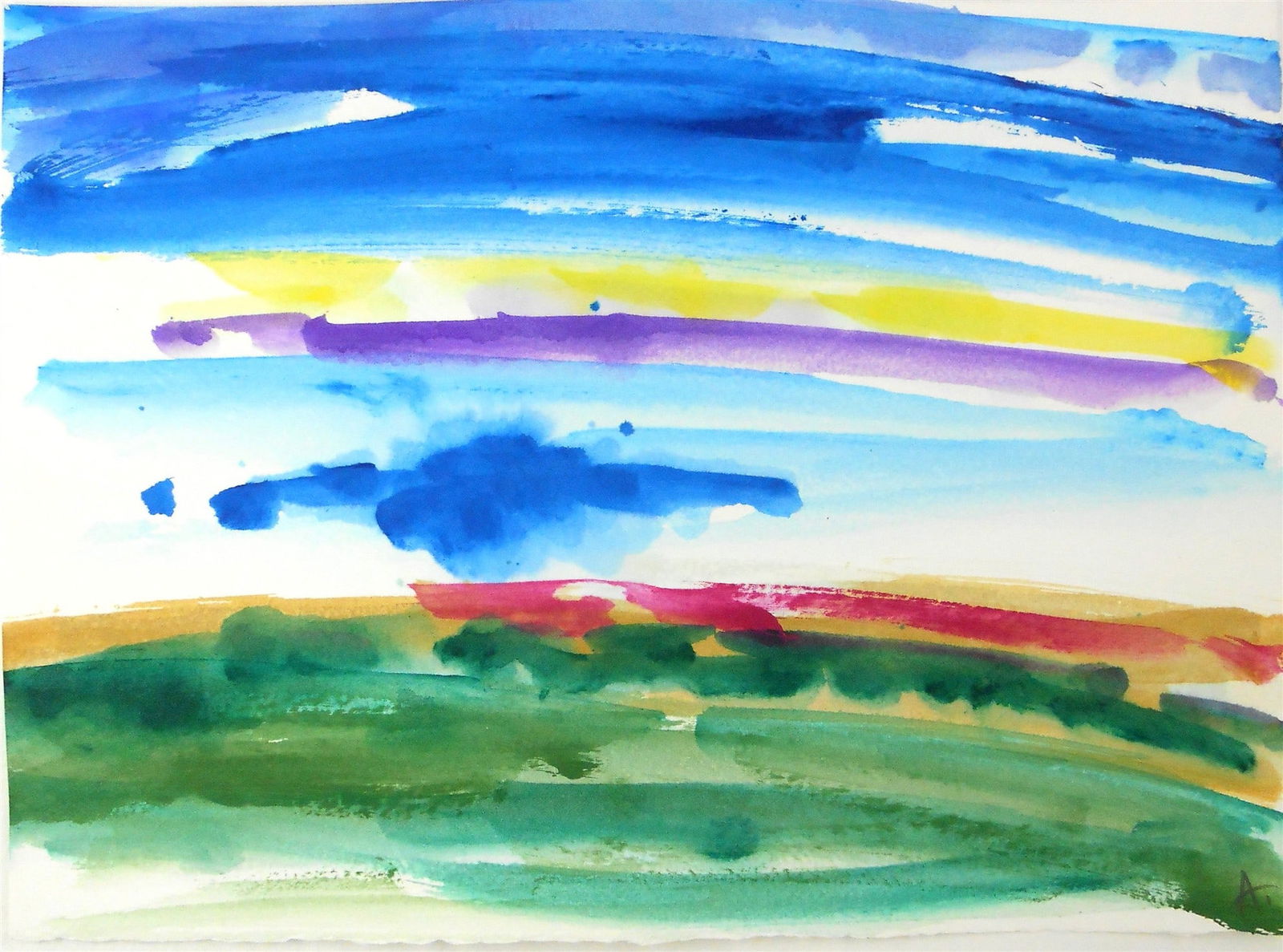 Mary Abbott (1921-2019) Watercolor (See Authenticity Guarantee)