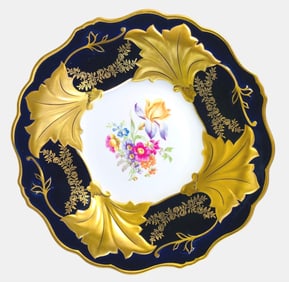 Three Handpainted Porcelain Cabinet Plates