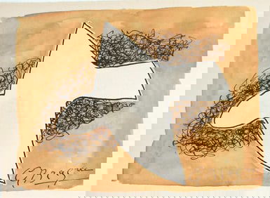 Georges Braque* (1882-1963) Watercolor (See Guarantee & Disclaimer