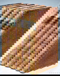 The Works Of Peter Pindar, 5 Vols, 1794-1801: The Works of Peter Pindar, 5 volumes, printed for John Walker, 1794-1801. General condition is fair-good, bindings are sound.Dimensions (each volume): H. 8 1/2 inches W. 5 1/2 inches D. 1 1/4