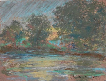Claude Monet* (1840-1926) Pastel On Paper (See Guarantee & Disclaimer)