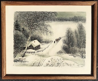 Russian Color Lithograph, 20th Century