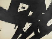 Franz Kline (1910-1962) Black Ink Drawing