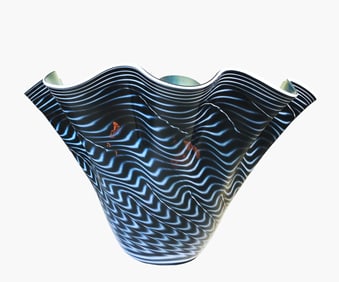 Dan Bergsma Art Glass Vase, Signed