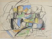 Willem De Kooning (1904-1997)  Pastel On Paper