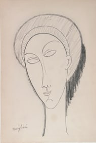 Amedeo Modigliani* (1884-1920) Pencil Drawing (See Guarantee & Disclaimer)