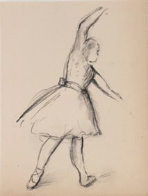 Edgar Degas* (1834-1917) Charcoal Drawing (See Guarantee & Disclaimer)