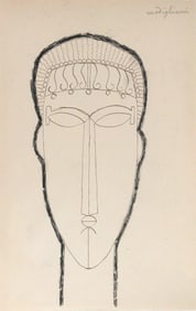 Amedeo Modigliani* (1884-1920) Ink Drawing (See Guarantee & Disclaimer)