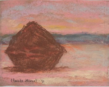 Claude Monet* (1840-1926) Pastel On Paper (See Guarantee & Disclaimer)