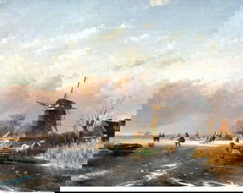 Dutch Oil Painting, 19th Century, Signed & Dated