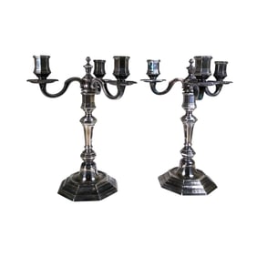 Christofle Silvered Candelabra (2)