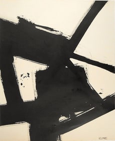 Franz Kline (1910-1962) Black Ink Drawing