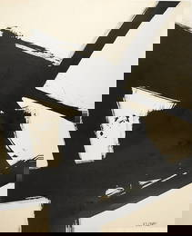 Franz Kline (1910-1962) Black Ink Drawing