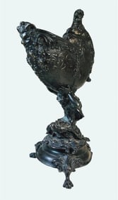 Roman Revival Bronze Wine Porringer, 19th Century