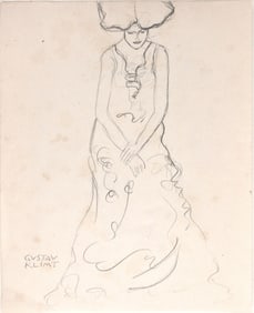 Gustav Klimt* (1862-1918) Pencil Drawing (See Fine Art Guarantee & Disclaimer)