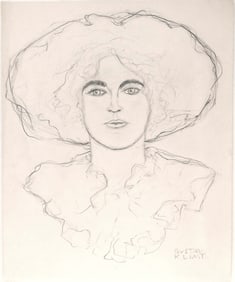 Gustav Klimt* (1862-1918) Pencil Drawing (See Fine Art Guarantee & Disclaimer)