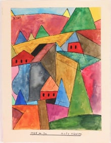 Paul Klee* (1879-1940) Watercolor (See Guarantee & Disclaimer)