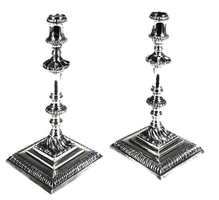 Silver Candlesticks By William Cafe, Circa 1766