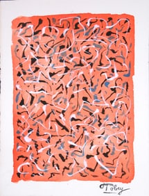 Mark Tobey* (1890-1976) Tempera On Paper (See Guarantee & Disclaimer)