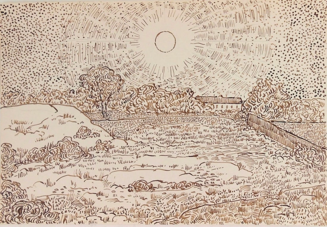 Vincent Van Gogh* (1853-1890) Ink Drawing (See Guarantee & Disclaimer) (1 of 4)