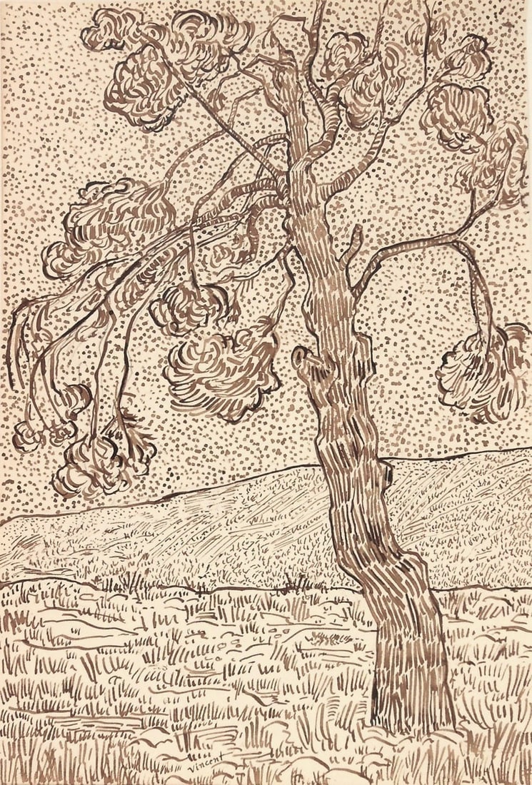 Vincent Van Gogh* (1853-1890) Ink Drawing (See Guarantee & Disclaimer) (1 of 3)