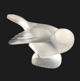 Lalique Frosted Crystal Sparrow
