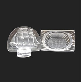 Two Lalique Table Sculptures
