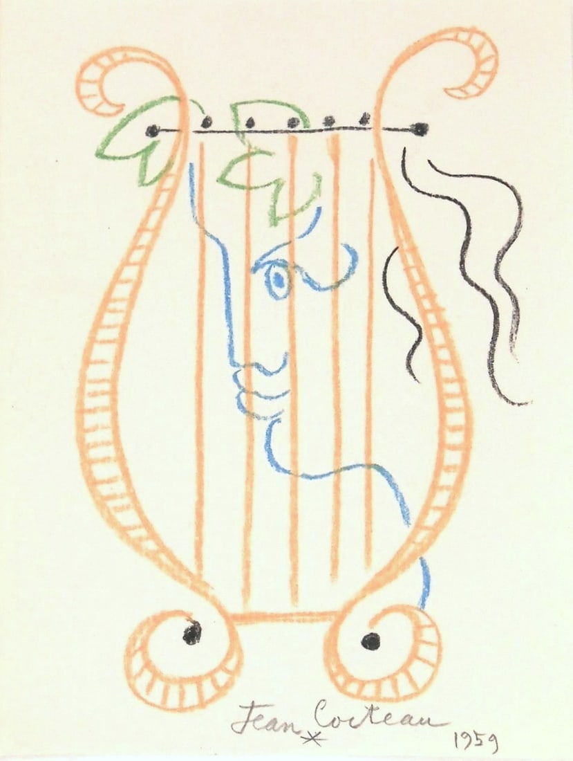 Jean Cocteau* (1889-1963) Pastel (See Guarantee & Disclaimer) (1 of 2)