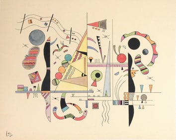Wassily Kandinsky* (1866-1944) Watercolor (See Guarantee & Fine Art Disclaimer)