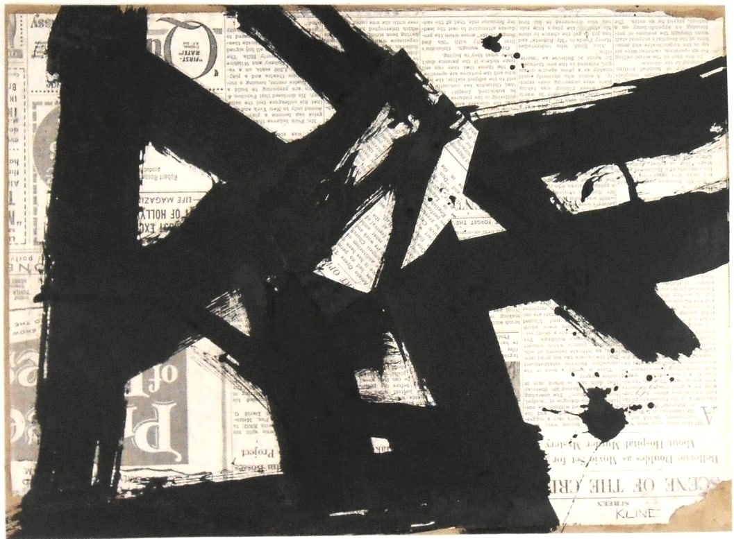 Franz Kline (1910-1962) Ink Drawing On Paper (1 of 2)