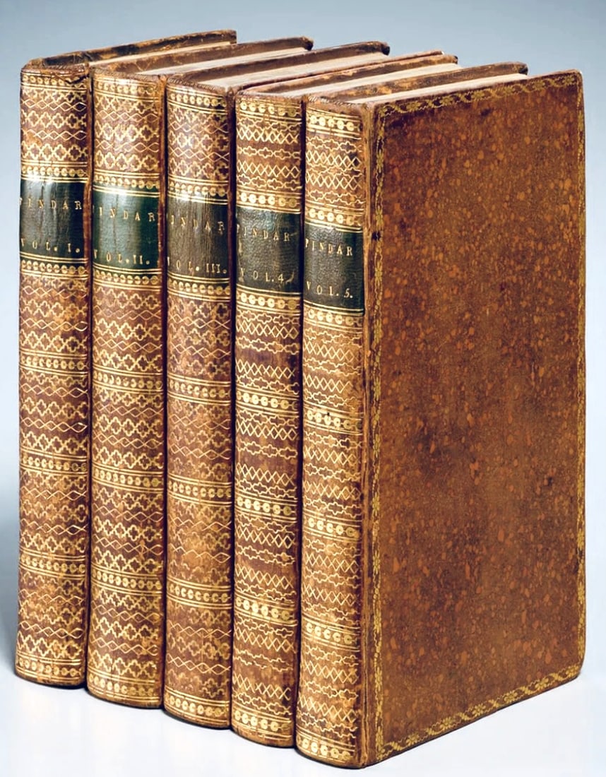 The Works Of Peter Pindar, 5 Vols, 1794-1801: The Works of Peter Pindar, 5 volumes, printed for John Walker, 1794-1801. General condition is fair-good, bindings are sound.Dimensions (each volume): H. 8 1/2 inches W. 5 1/2 inches D. 1 1/4 inchesPr