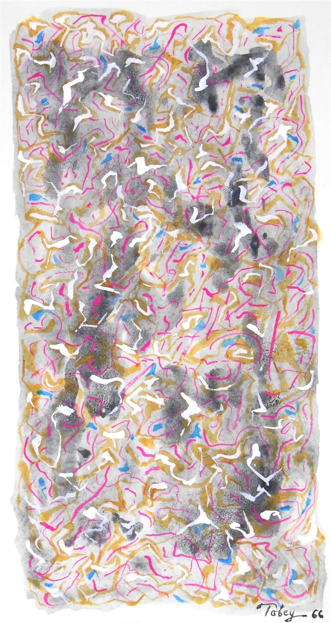 Mark Tobey* (1890-1976) Tempera On Paper (See Guarantee & Disclaimer) (1 of 2)