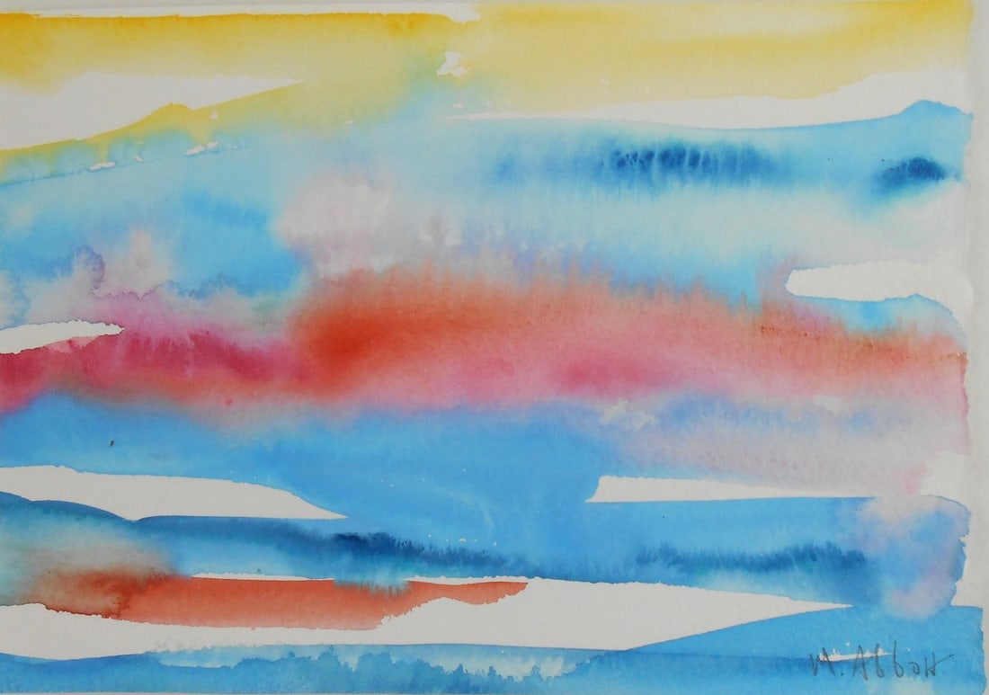 Mary Abbott* (1921-2019) Watercolor (See Guarantee) (1 of 2)