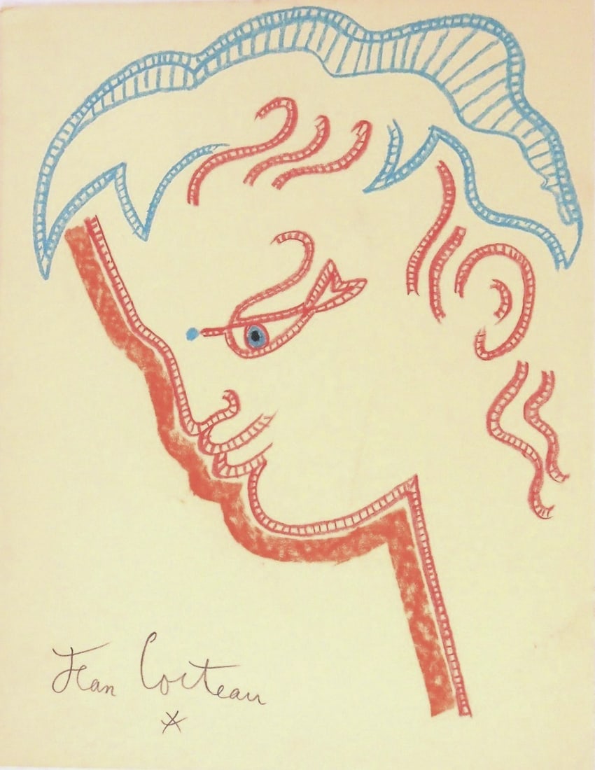 Jean Cocteau* (1889-1963) Pastel (See Guarantee & Disclaimer) (1 of 2)