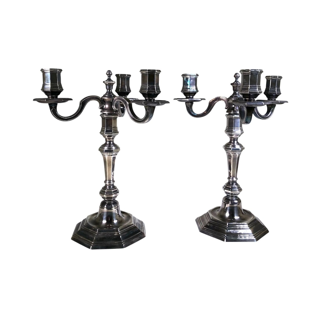 Christofle Silvered Candelabra (2) (1 of 4)