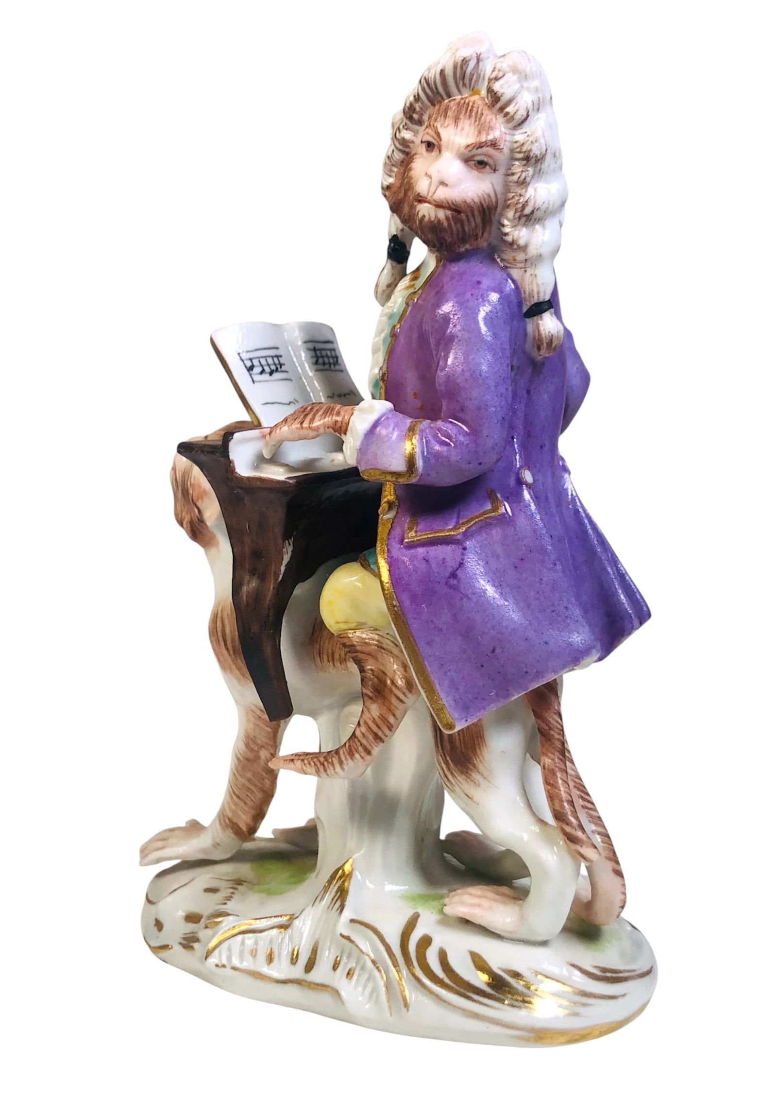 Meissen Monkey Piano Player - 2