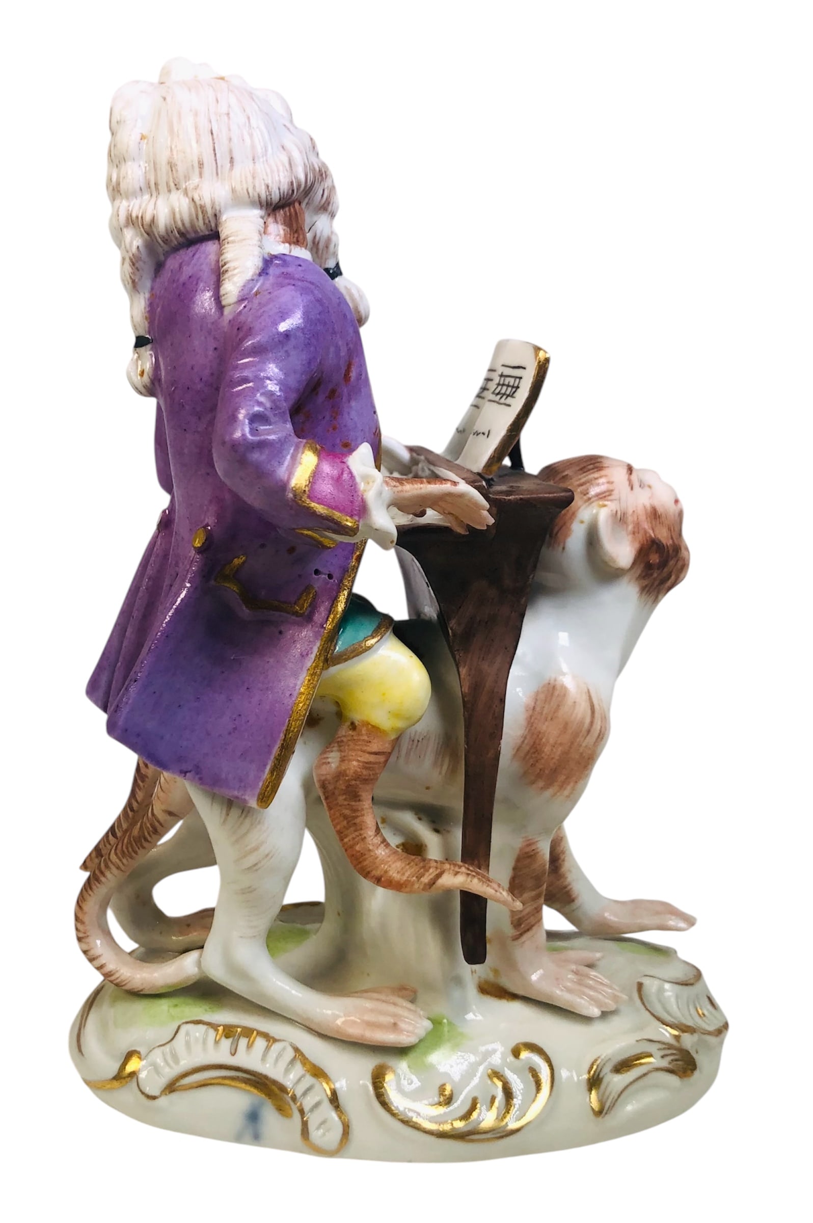 Meissen Monkey Piano Player - 3