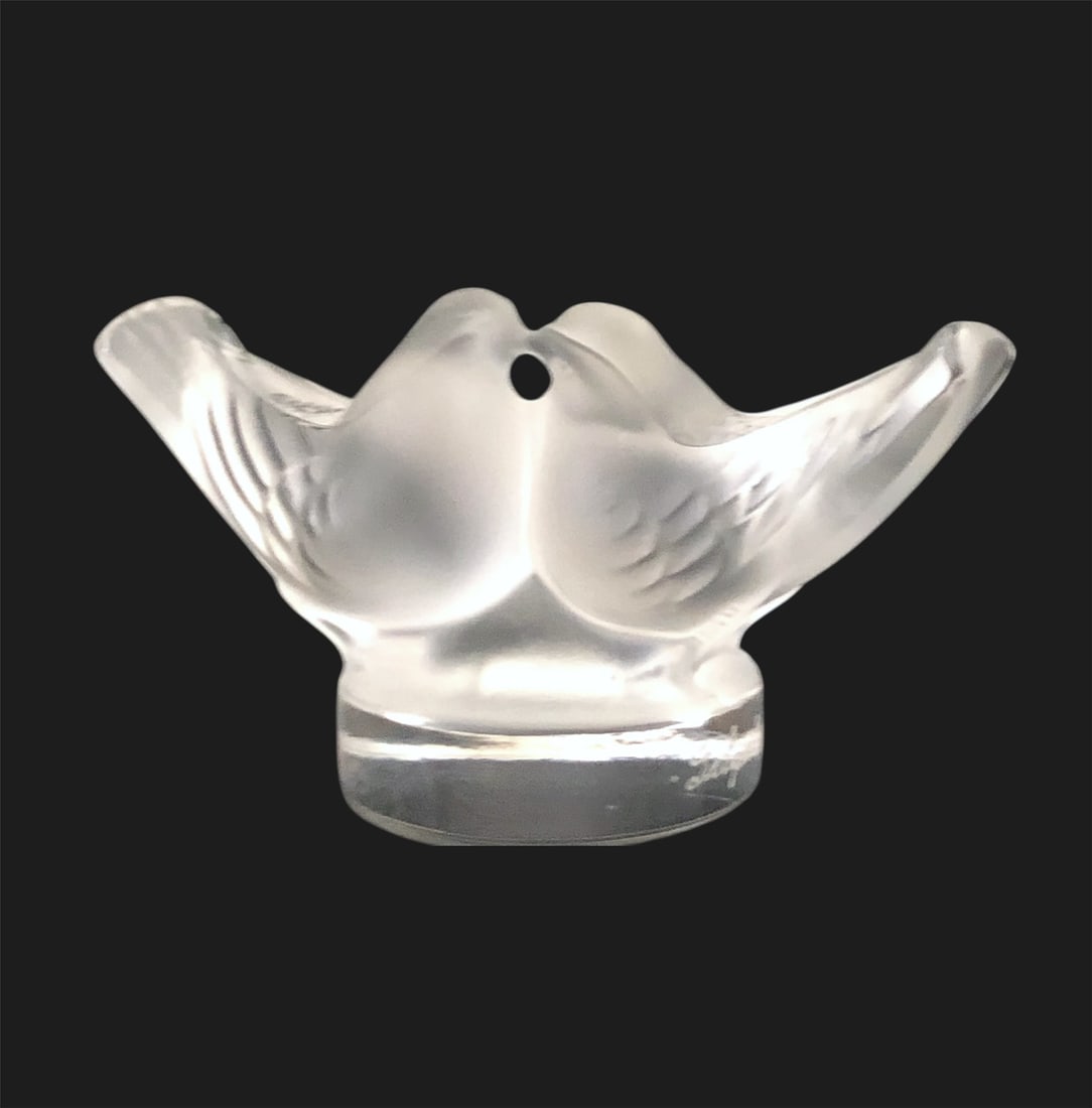 Lalique "Love Birds" Cabinet Sculpture (1 of 3)