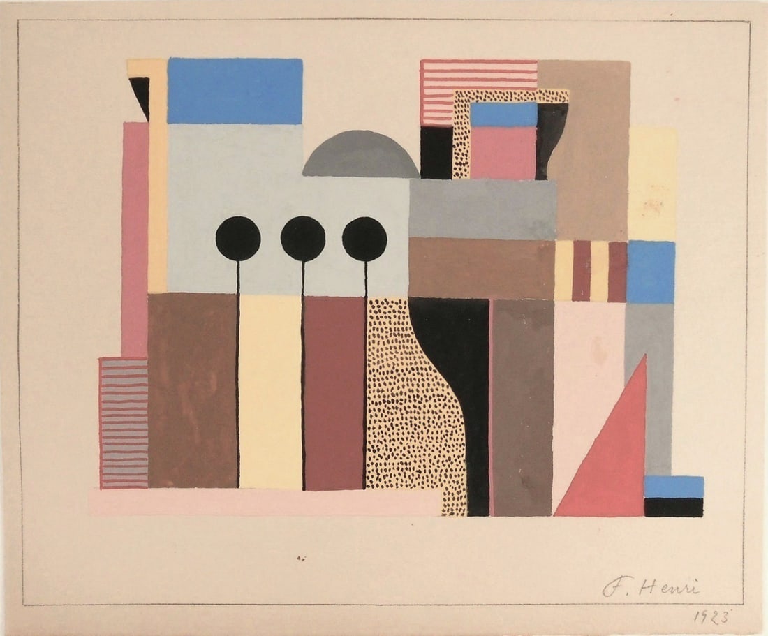 Florence Henri (1893-1982) Gouache (1 of 2)