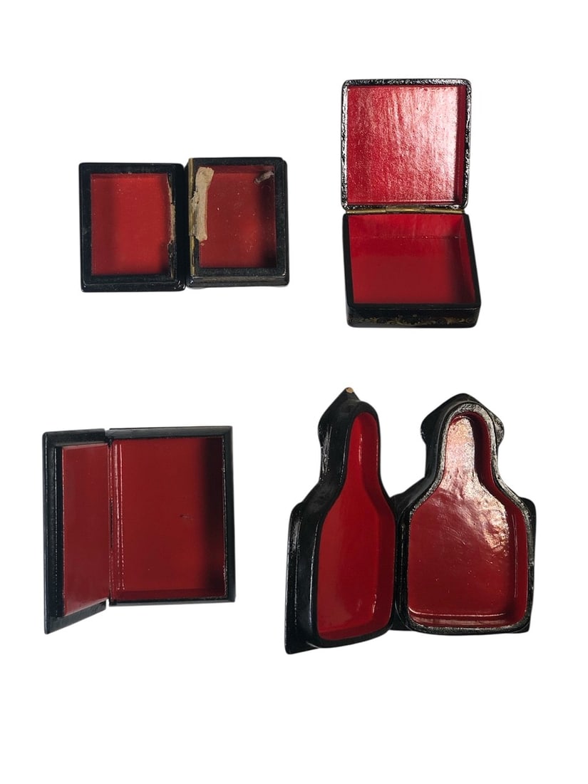 Four Russian Handpainted Lacquer Boxes - 2