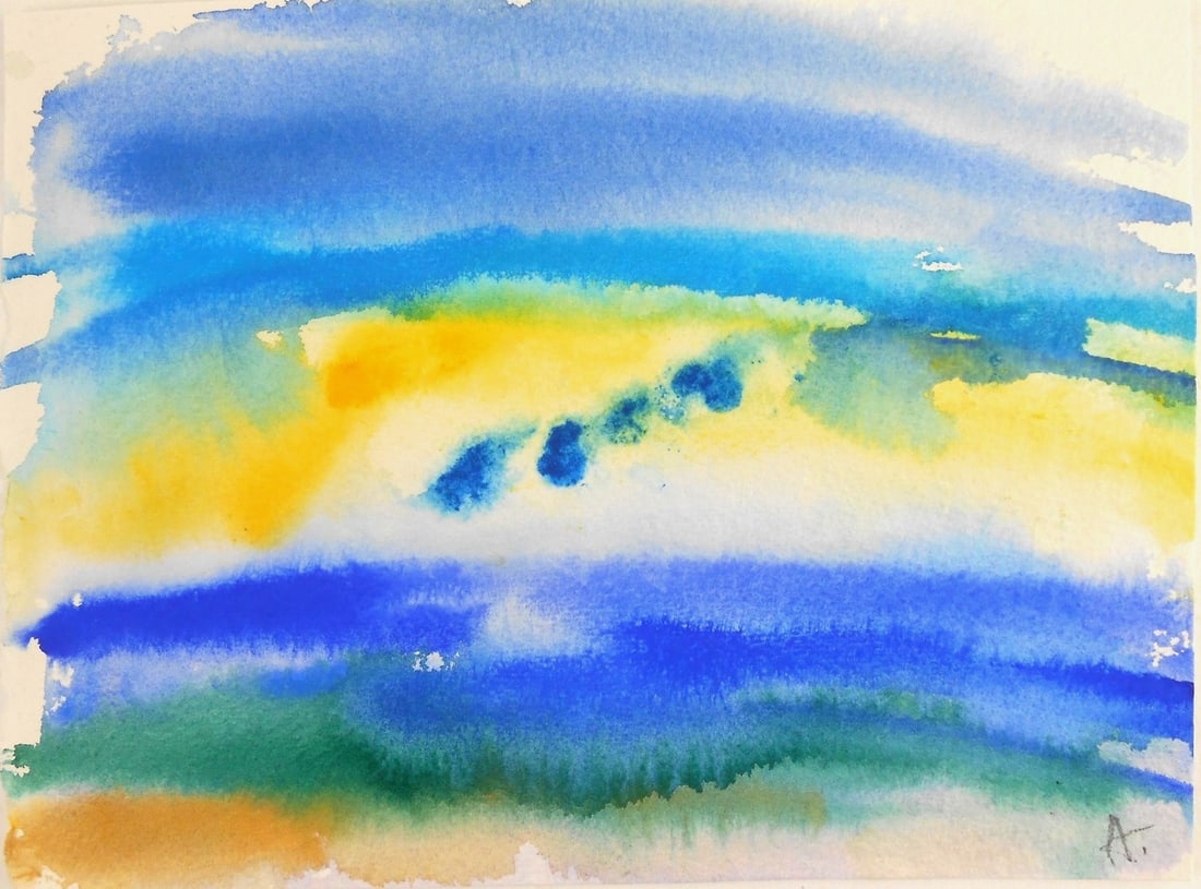 Mary Abbott (1921-2019) Watercolor (See Guarantee*) (1 of 2)