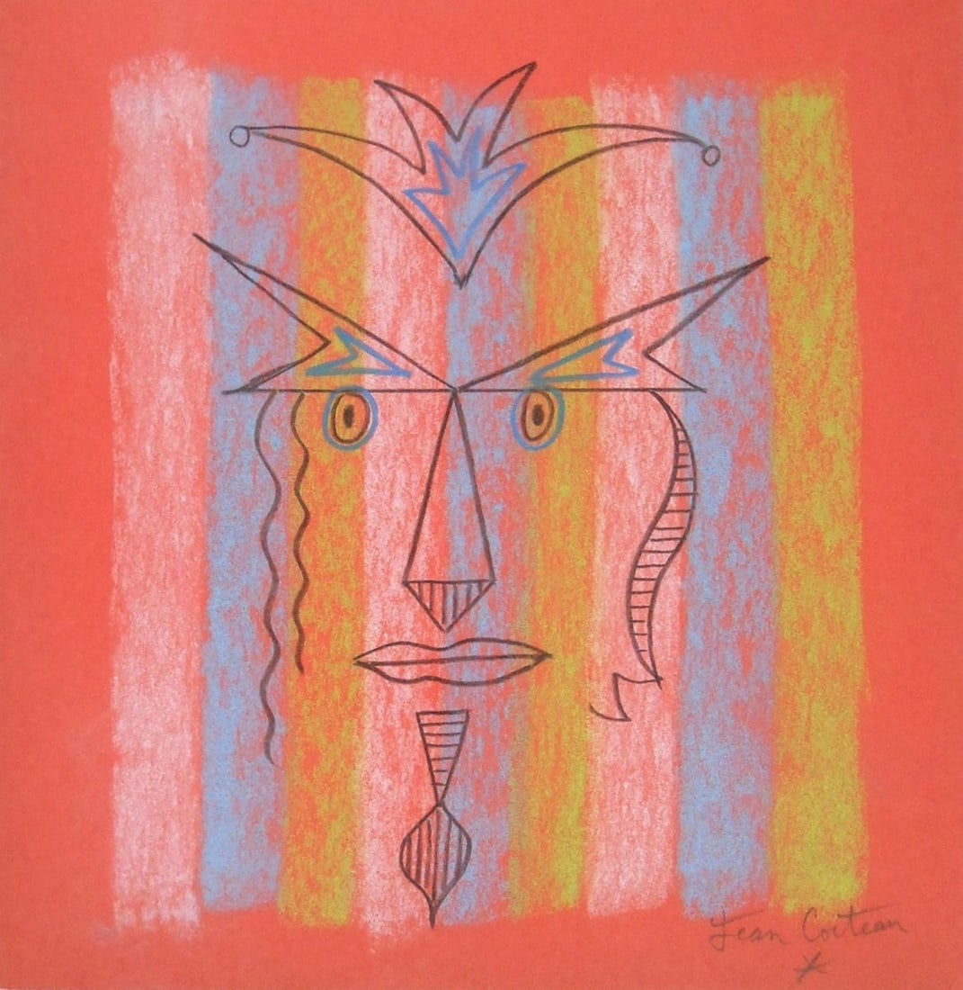 Jean Cocteau* (1889-1963) Pastel (See Guarantee & Disclaimer) (1 of 2)