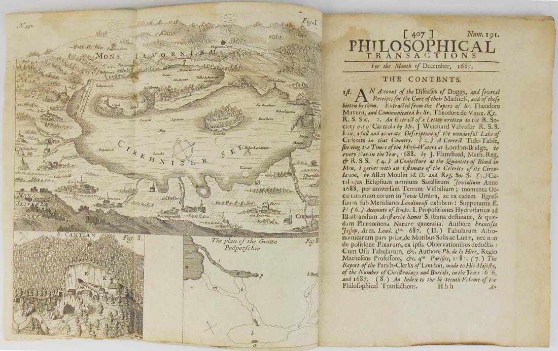 Philosophical Transactions, 1687 (1 of 3)