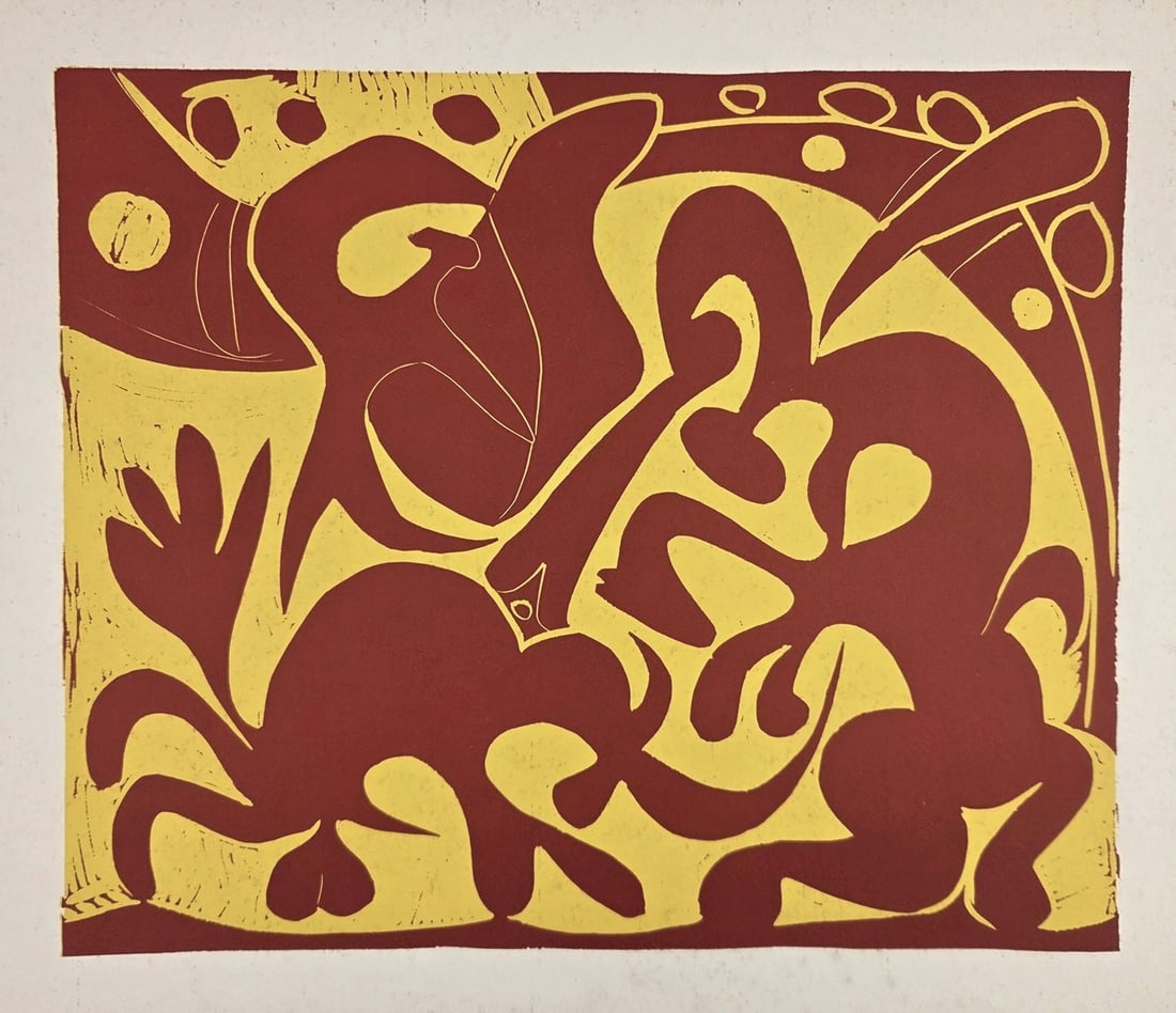 Pablo Picasso (1881-1973) Color Linocut, 1962 (1 of 2)