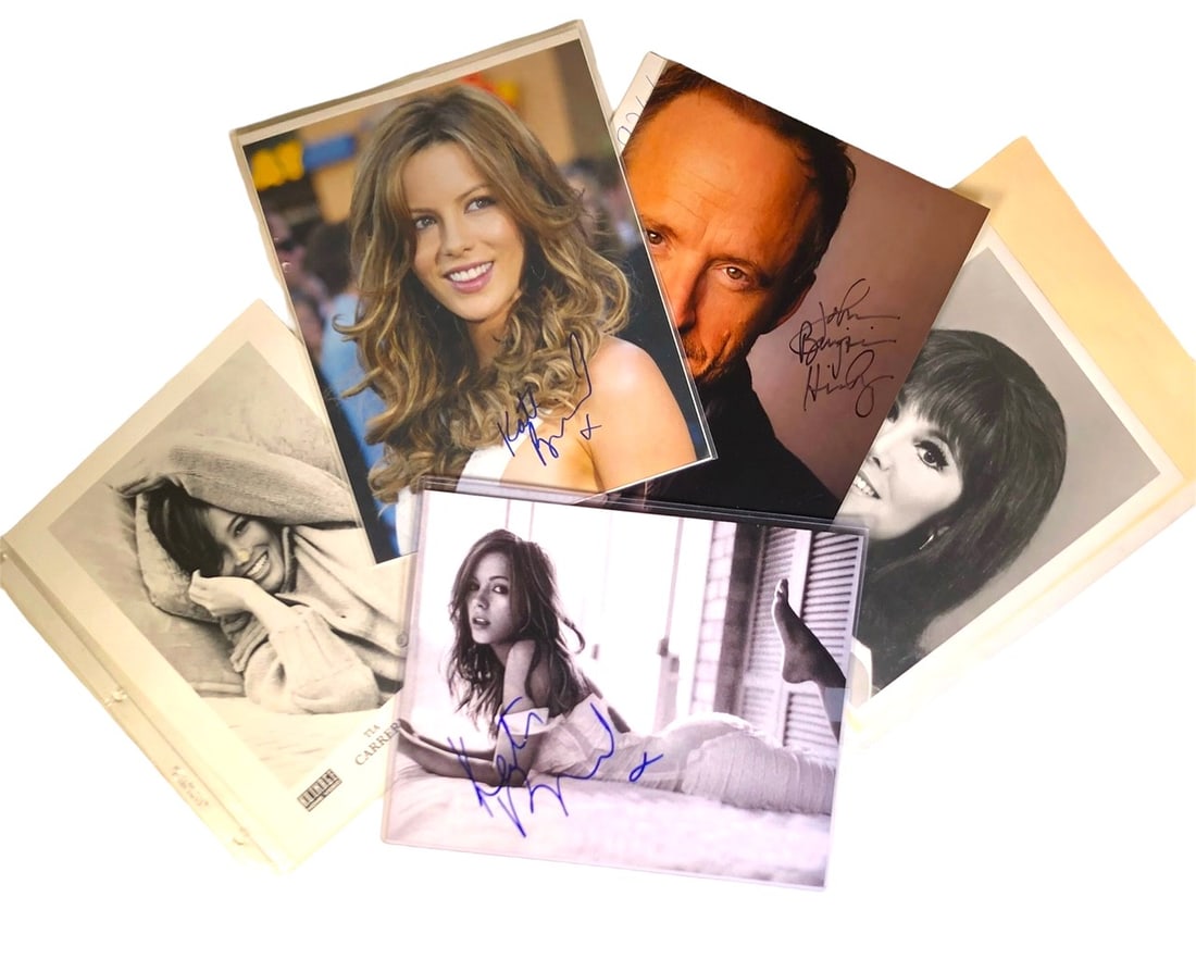 Vintage Celebrity Photographs: Collection of celebrity photographs, some signed. Dimensions (largest): 8 x 10 inches