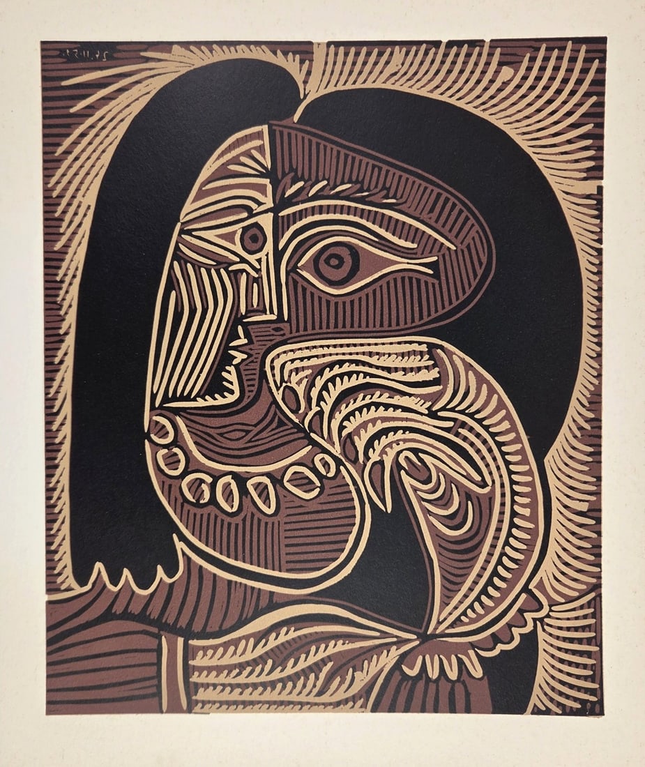 Pablo Picasso (1881-1973) Color Linocut, 1962 (1 of 2)