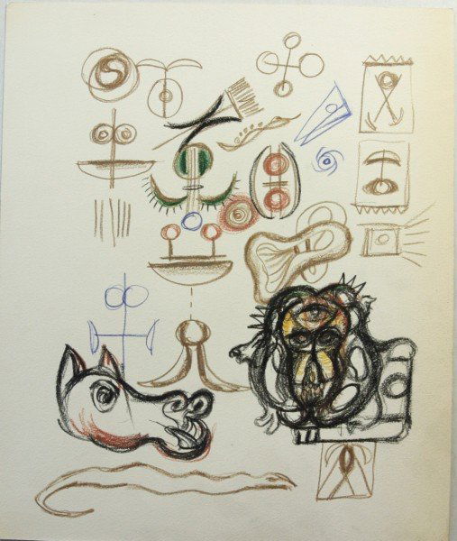 Jackson Pollock Colored Pencil Drawing