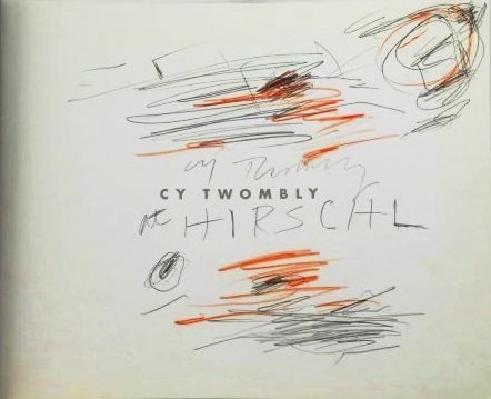 Cy Twombly Signed Catalog With Sketch: Original signed exhibition catalog, "Twombly - Wilmarth - Zucker," published by Hirschl & Adler Gallery, New York, 1986. Contains a souvenir drawing by/attributed to Cy Twombly (1928-2011), signed and