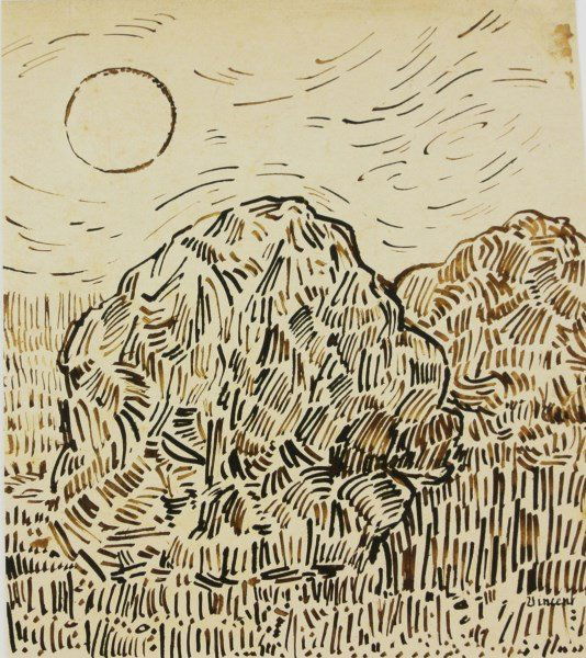 Vincent Van Gogh (18531890) Pen & Ink Drawing