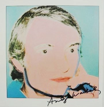 Andy Warhol (1928-1987) "Roy Lichtenstein": "Roy Lichtenstein" by Andy Warhol (1928-1987). Small book-format print signed, lower right. 8 1/2 x 8 1/4 inches. Excellent condition. Unframed.